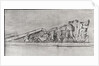 Study of the frieze from a pediment of the Parthenon by Jacques Carrey