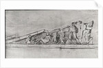 Study of the frieze from a pediment of the Parthenon by Jacques Carrey