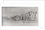 Study of the frieze from a pediment of the Parthenon by Jacques Carrey