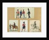 The uniforms of Scottish soldiers and Prussian, English, Hanoverian and Russian officers in 1814 by Pierre Antoine Lesueur