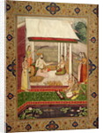 A Prince and Princess Listening to Music by Indian School