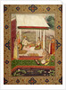 A Prince and Princess Listening to Music by Indian School
