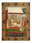 A Prince and Princess Listening to Music by Indian School