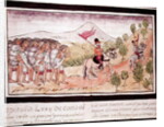 Fol.204v The Totonac Indians Helping the Conquistadors to Transport Materials, 1579 by Diego Duran