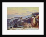 Hillside at Croisset under snow by Joseph Delattre