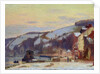 Hillside at Croisset under snow by Joseph Delattre