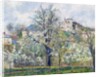 The Vegetable Garden with Trees in Blossom, Spring, Pontoise, 1877 by Camille Pissarro