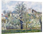 The Vegetable Garden with Trees in Blossom, Spring, Pontoise, 1877 by Camille Pissarro