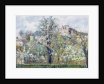 The Vegetable Garden with Trees in Blossom, Spring, Pontoise, 1877 by Camille Pissarro