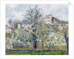 The Vegetable Garden with Trees in Blossom, Spring, Pontoise, 1877 by Camille Pissarro