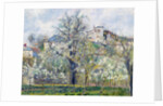 The Vegetable Garden with Trees in Blossom, Spring, Pontoise, 1877 by Camille Pissarro