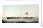 The Charles-Philippe, the first steamboat launched on the Seine, 20th August 1816 by Philibert Louis Debucourt