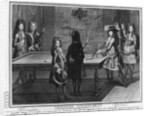 Louis XIV playing billiards by Antoine Trouvain