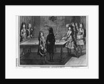 Louis XIV playing billiards by Antoine Trouvain
