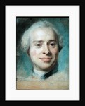 Portrait of Jean Le Rond d'Alembert 1753 by Maurice Quentin de la Tour