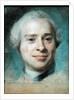 Portrait of Jean Le Rond d'Alembert 1753 by Maurice Quentin de la Tour
