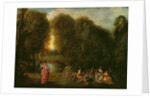 A Meeting in a Park by Jean Antoine Watteau