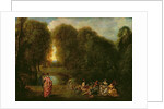 A Meeting in a Park by Jean Antoine Watteau