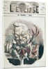 Caricature of Adolphe Thiers from 'L'Eclipse', February 1870 by Andre Gill