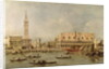 The Piazzetta and the Palazzo Ducale from the Basin of San Marco by Francesco Guardi