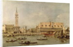 The Piazzetta and the Palazzo Ducale from the Basin of San Marco by Francesco Guardi