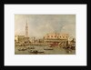 The Piazzetta and the Palazzo Ducale from the Basin of San Marco by Francesco Guardi