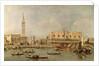 The Piazzetta and the Palazzo Ducale from the Basin of San Marco by Francesco Guardi