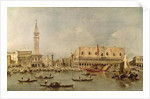 The Piazzetta and the Palazzo Ducale from the Basin of San Marco by Francesco Guardi