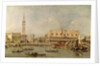 The Piazzetta and the Palazzo Ducale from the Basin of San Marco by Francesco Guardi