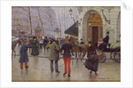 The Boulevard des Capucines and the Vaudeville Theatre, 1889 by Jean Beraud