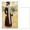 A Parisian Woman in the Bois de Boulogne, c.1899 by Jean Beraud