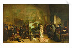 The Studio of the Painter, a Real Allegory by Gustave Courbet