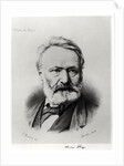 Portrait of Victor Hugo from 'Album du Rappel', engraved from a photograph by Edme Penauille 1869 by Charles Albert d'Arnoux Bertall