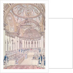 Imperial Banquet in the Grand Salon of the Tuileries Palace on the Occasion of the Marriage of Napoleon I and Marie-Louise of Austria, 2nd April 1810 by Pierre Francois Leonard Fontaine