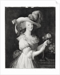 Copy of a Portrait of Marie-Antoinette after 1783 by Elisabeth Louise Vigee-Lebrun