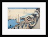 Shinagawa: departure of a Daimyo, in later editions called Sunrise, No.2 from the series '53 Stations of the Tokaido', pub. by Hoeido, 1834-35 by Ando or Utagawa Hiroshige