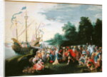 The Disembarkation of Cleopatra at Tarsus by Frans II the Younger Francken