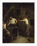 The Blacksmiths, Memory of Treport, 1857 by Francois Bonvin