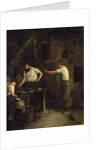 The Blacksmiths, Memory of Treport, 1857 by Francois Bonvin