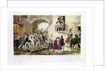 The Inhabitants Depositing the Gates of Grenoble at the Feet of the Emperor, 6th March 1815 by French School