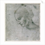 Head of a Young Woman or Head of the Virgin, c.1490 by Leonardo da Vinci