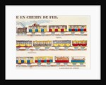 Rail Travel in 1845 by French School