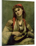 Christine Nilson or The Bohemian with a Mandolin, 1874 by Jean Baptiste Camille Corot