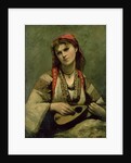 Christine Nilson or The Bohemian with a Mandolin, 1874 by Jean Baptiste Camille Corot