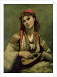 Christine Nilson or The Bohemian with a Mandolin, 1874 by Jean Baptiste Camille Corot