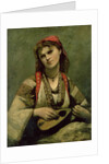 Christine Nilson or The Bohemian with a Mandolin, 1874 by Jean Baptiste Camille Corot