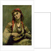 Christine Nilson or The Bohemian with a Mandolin, 1874 by Jean Baptiste Camille Corot