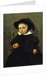 The Painter Adolphe Desbrochers as a Child, Holding an Orange, 1845 by Jean Baptiste Camille Corot