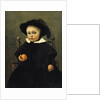 The Painter Adolphe Desbrochers as a Child, Holding an Orange, 1845 by Jean Baptiste Camille Corot