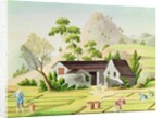 Peasants in the Paddy Fields by School Chinese